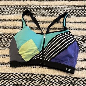 Victoria’s Secret green purple sports bra 36DD